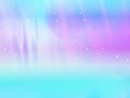 Magic pastel violet blue pink background with stars and iridescent lights