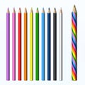 Magic pencil colored pencils set Royalty Free Stock Photo