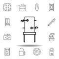 magic piercings outline icon. elements of magic illustration line icon. signs, symbols can be used for web, logo, mobile app, UI, Royalty Free Stock Photo