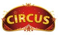 Magic red circus sign Royalty Free Stock Photo