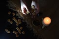 Magic ritual and divination using runes