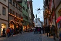 The magic Rothenburg ob der Tauber, Germany, at Christmas Royalty Free Stock Photo