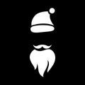 Magic santa icon, simple style