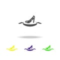 magic shoe multicolored icons. Element of fairy-tale heroes illustration. Signs and symbols collection icon for websites, web desi