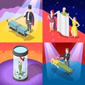 Magic Show Isometric Concept