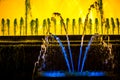 Magic singing fountain Barcelona detail