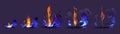 Magic smoke explode process animation sprite sheet