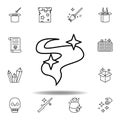 magic smoke outline icon. elements of magic illustration line icon. signs, symbols can be used for web, logo, mobile app, UI, UX