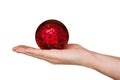 Magic sphere in hand Royalty Free Stock Photo