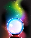 Magic sphere for predictions Royalty Free Stock Photo