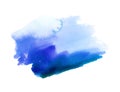 Magic Splat Of Blue Watercolor Royalty Free Stock Photo