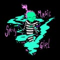 Magic spooky girl