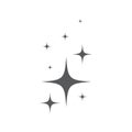 Magic stars twinkling icon vector, pictogram, linear style, mobile concept, web icon design isolated illustration