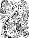 Magic swan coloring book Royalty Free Stock Photo