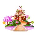 Sweet house on candy land