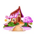 Sweet house on candy land