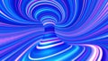 Magic swirl lines, fantasy wave data flow. Abstract whirlpool of rays 3D illustration