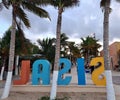 Sisal, Yucatan, Mexico - November 20, 2022: Pueblo Magico in a Mexican port located in the Gulf of Mexico to enjoy on vacation