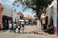 Street and Architecture of Tequisquiapan, Queretaro, Mexico.