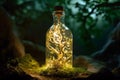 Magic tree in a bottle, AI generated Royalty Free Stock Photo