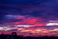 Magic Unreal Colorful Sky at Sunrise Royalty Free Stock Photo