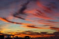 Magic Unreal Colorful Sky at Sunrise Royalty Free Stock Photo