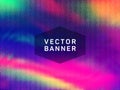 Voucher geometric holographic vector background.