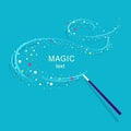 Magic wand background illustration. Royalty Free Stock Photo