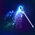 Magic Wand With Electric Discharge Effect