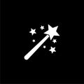 Magic wand icon isolated on dark background Royalty Free Stock Photo