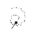 Magic wand. Simple vector icon for thematic design, sites and applications