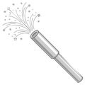 Magic Wand Sparking Stars Celebration Silver Toy Fun Cartoon Royalty Free Stock Photo