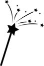 Magic Wand with Stars