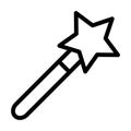 Magic Wand Thick Line Icon