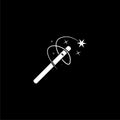 Magic wand tool icon isolated on dark background Royalty Free Stock Photo