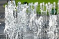 The Magic Water Circuit - park with a series of different fountains in Lima, Peru - fountain water splash.drops,jet,water splash. Royalty Free Stock Photo