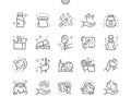 Magic Well-crafted Pixel Perfect Vector Thin Line Icons 30 2x Grid for Web Graphics and Apps.