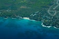 Magic White Sands Beach, Big Island aerial shot