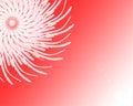Magic white twirl on a red background Royalty Free Stock Photo