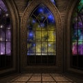 Magic window in a fantasy setting Royalty Free Stock Photo