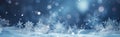 Magic Winter Christmas Background Snowflakes