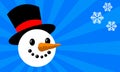 Magic Winter Christmas Snowman