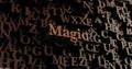 Magic - Wooden 3D rendered letters/message