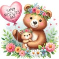 magic work ilustration Happy Mother's day Royalty Free Stock Photo