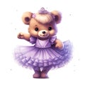 Magical ballerina bear clip