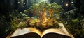 magical book, AI generated Royalty Free Stock Photo