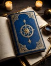 Mystical Book with Blue Essence