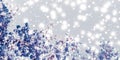 Christmas, New Years purple floral nature background, holiday card design, flower tree and snow glitter as winter season sale Royalty Free Stock Photo