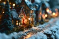 Magical Christmas Lights in a Charming Village.