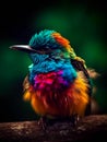 Magical and Colorful Bird: A Captivating Avian Spectacle (AI Generated)